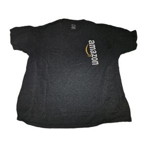 AMAZON T-Shirt MEN XL Gray Gold Faded / Bleach Type Areas